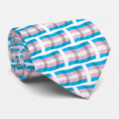 Transgender Pride-vlag stropdas (Opgerold)