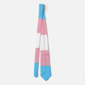 Transgender Pride-vlag Stropdas (Achterkant)