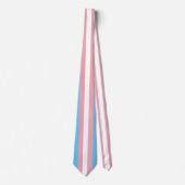 Transgender Pride vlag Stropdas (Voorkant)