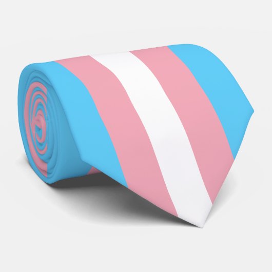 Transgender Pride vlag Stropdas (Opgerold)