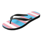 Transgender pride vlag teenslippers (Schuin)