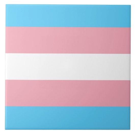 Transgender Pride vlag Tegeltje (Voorkant)