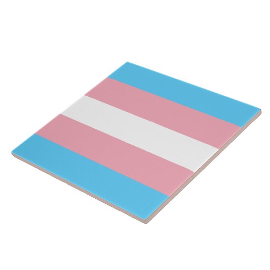 Transgender Pride vlag Tegeltje (Zijkant)