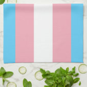 Transgender Pride-vlag Theedoek (Gevouwen)