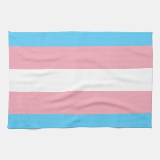 Transgender Pride-vlag Theedoek (Horizontaal)