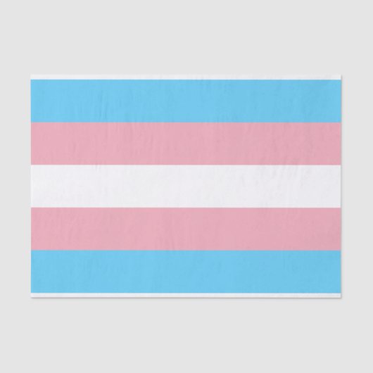 Transgender Pride vlag Tissuepapier (Voorkant)