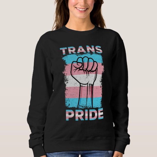 Transgender Pride-vlag Trans Pride Mannen Vrouwen Trui (Voorkant)