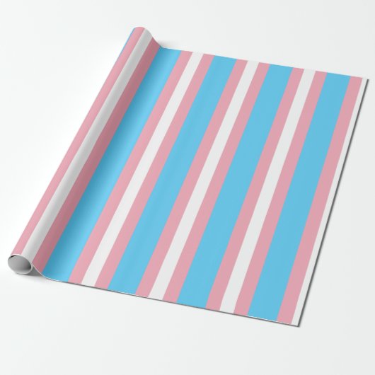 Transgender Pride-vlag Verticaal Cadeaupapier (Uitgerold)