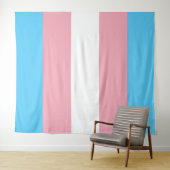 Transgender Pride-vlag Verticaal Wandkleed (In Situ (horizontaal))
