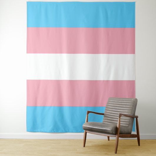 Transgender Pride-vlag Verticaal Wandkleed (In situ)