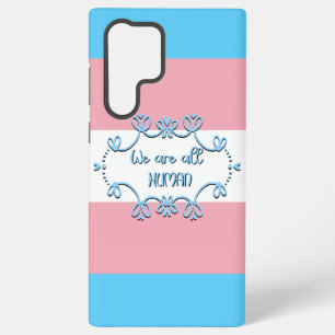 Transgender Pride Vlag We Zijn Allemaal Mensen Samsung Galaxy Hoesje