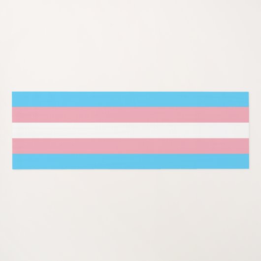 Transgender Pride vlag Yogamat (Achterkant (horizontaal))