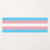 Transgender Pride vlag Yogamat (Voorkant (horizontaal))