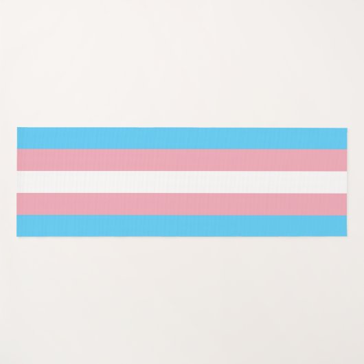 Transgender Pride vlag Yogamat (Voorkant (horizontaal))