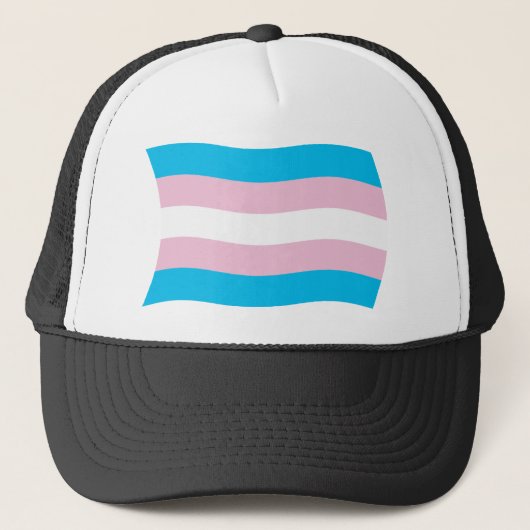 Transgender Pride-vlaghoed Trucker Pet (Voorkant)