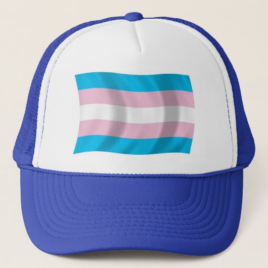Transgender Pride-vlaghoed Trucker Pet (Voorkant)