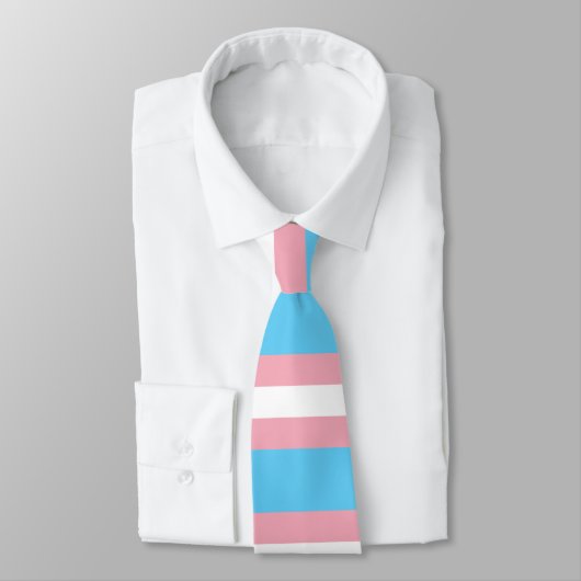 Transgender | Pride-vlagontwerp | Stripes | Stropdas (Gebonden)