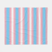 Transgender Pride-vlagpatroonontwerp Fleece Deken (Voorkant (Horizontaal))