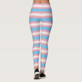 Transgender Pride-vlagpatroonontwerp Leggings (Achterkant)