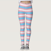 Transgender Pride-vlagpatroonontwerp Leggings (Voorkant)
