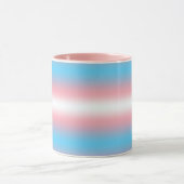 Transgender Pride-vlagpatroonontwerp Mok (Midden)