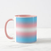 Transgender Pride-vlagpatroonontwerp Mok (Links)