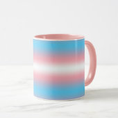 Transgender Pride-vlagpatroonontwerp Mok (Voorkant rechts)