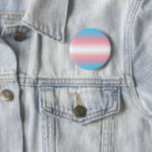 Transgender Pride-vlagpatroonontwerp Ronde Button 5,7 Cm (In situ)