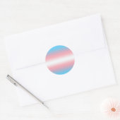Transgender Pride-vlagpatroonontwerp Ronde Sticker (Envelop)