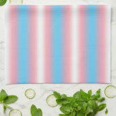 Transgender Pride-vlagpatroonontwerp Theedoek (Gevouwen)