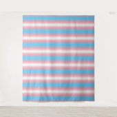 Transgender Pride-vlagpatroonontwerp Wandkleed (Voorkant)