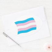 Transgender Pride-vlagsticker Ovale Sticker (Envelop)