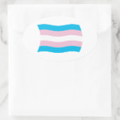 Transgender Pride-vlagsticker Ovale Sticker (Tas)