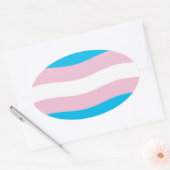 Transgender Pride-vlagsticker Ovale Sticker (Envelop)