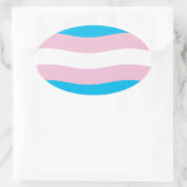 Transgender Pride-vlagsticker Ovale Sticker (Tas)
