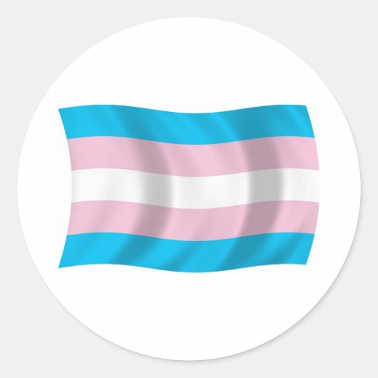 Transgender Pride-vlagsticker Ronde Sticker (Voorkant)