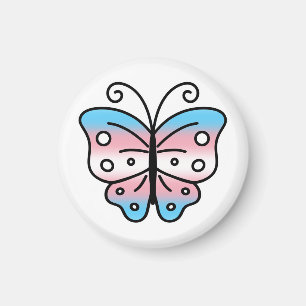 Transgender Pride Vlinder Magneet