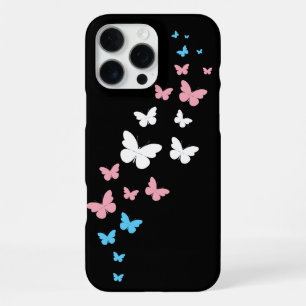 Transgender Pride Vlinder Trail iPhone 16 Pro Max Hoesje