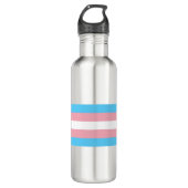 Transgender Pride Waterfles (Voorkant)