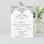 Transgender Pride Wedding RSVP met maaltijdopties (Staand voorkant)