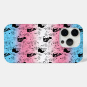 Transgender Pride Zwarte Kat - Mystieke Heks Case-Mate iPhone Case (Achterkant (horizontaal))