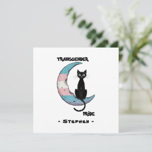 Transgender Pride: Zwarte kat op de maan van de Tr