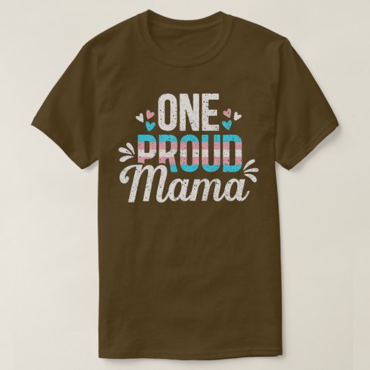 Transgender Proud Mama Trans Ma LGBT Ally Pride M T-shirt (Design voorkant)