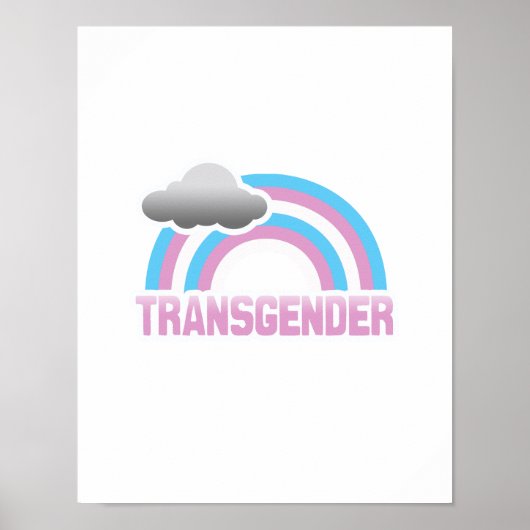 TRANSGENDER RAINBOW POSTER (Voorkant)