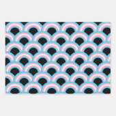 Transgender Rainbow Pride Black Inpakpapier Vel (Voorkant 3)