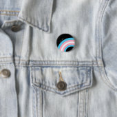 Transgender Rainbow Pride Custom Ronde Button 3,2 Cm (In situ)