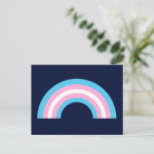 Transgender Rainbow Pride Flag Briefkaart (Staand voorkant)