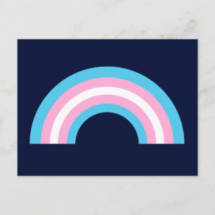 Transgender Rainbow Pride Flag Briefkaart