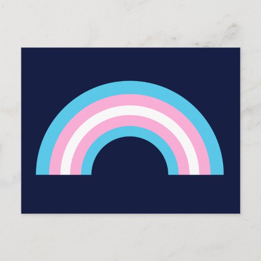 Transgender Rainbow Pride Flag Briefkaart (Voorkant)
