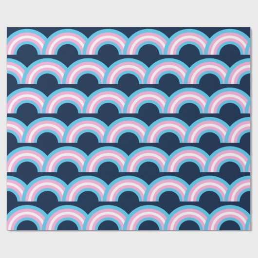 Transgender Rainbow Pride Flag Cadeaupapier (Vlak)